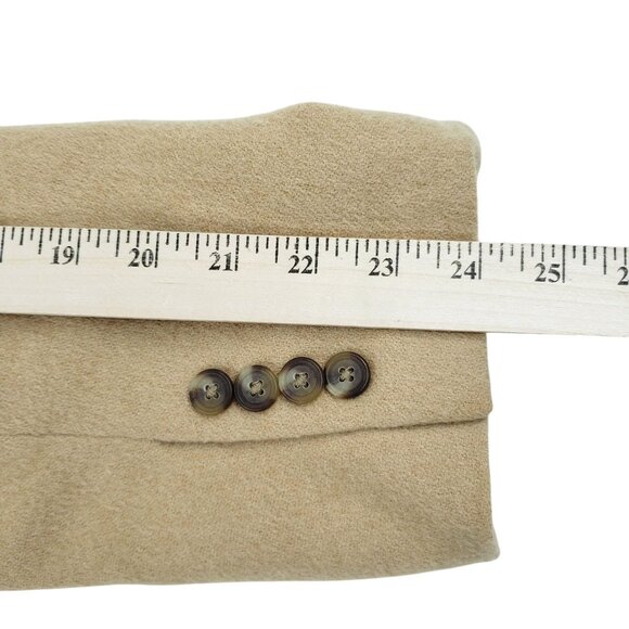 Jos A Bank Blazer Men's 42L Tan 100% Camel Hair Sports Coat Suit Jacket 2 Button - Picture 10 of 12